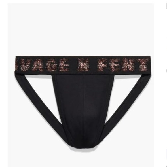 Savage X Fenty Other - Savage Fenty Men's X Jock Strap in Black Caviar Size XL NWT